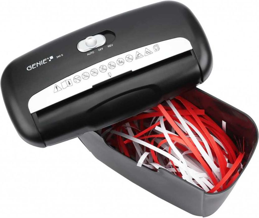Професионален шредер за документи Genie 240S за унищожаване,10Л