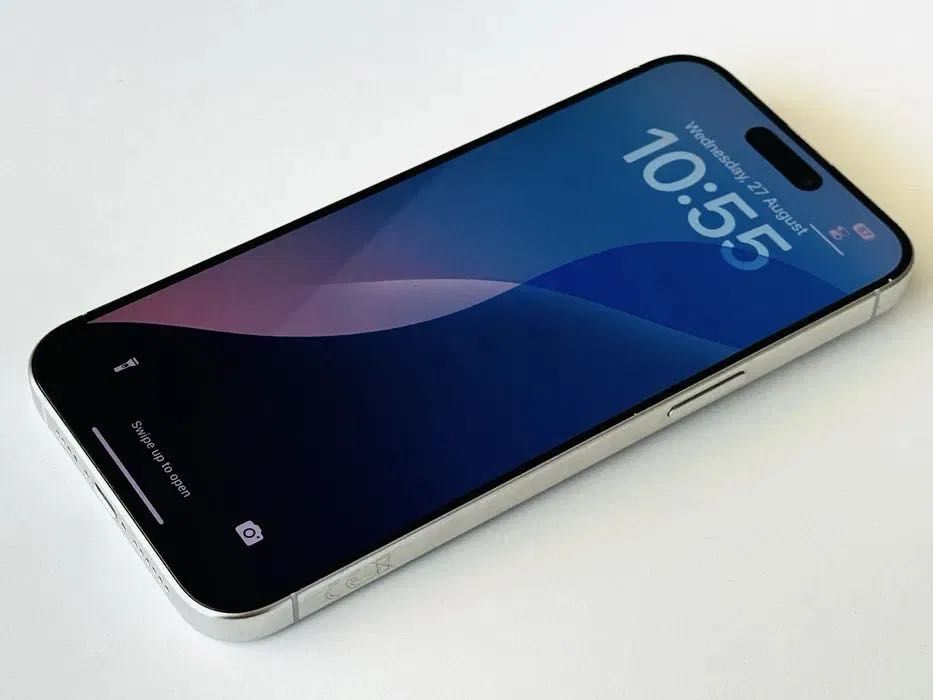 Iphone 15 Pro Max 256GB White TItanium 100% Батерия! Гаранция 6 месеца