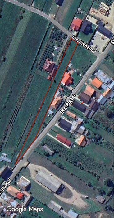 Vând teren 1783 mp intravilan situat în comuna Dofteana