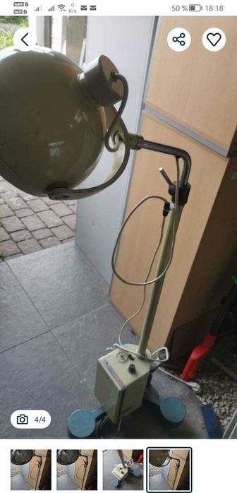 lampa examinare retro vintage design industrial