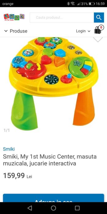 Măsuță muzicala interactiva