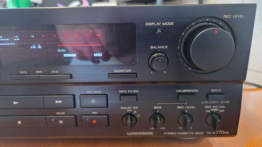 Sony TC-K 770 ES Casetofon deck 3 capete 3 motoare  extremely standard