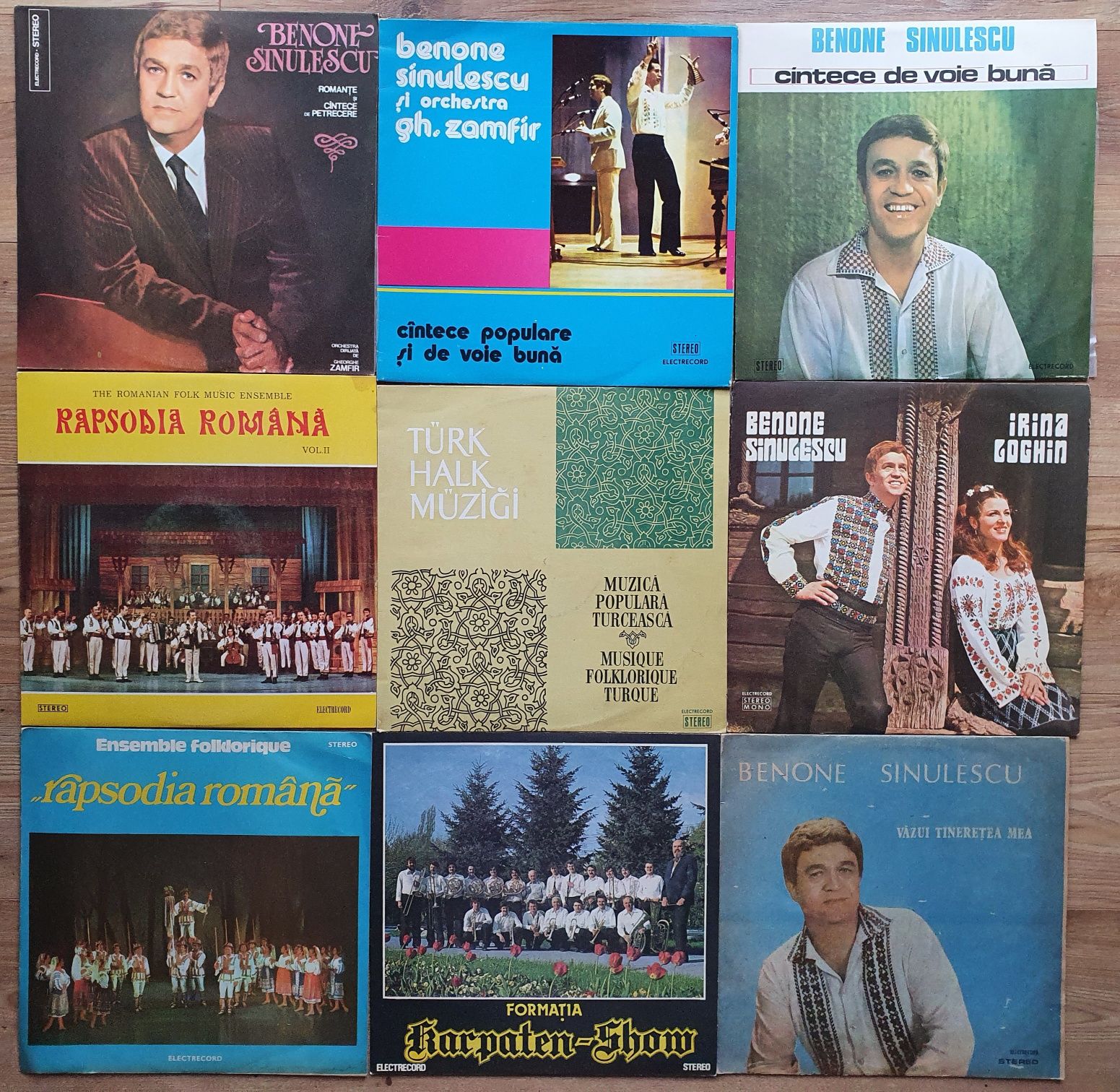 Discuri de vinil Colinde Stefan Hrusca Madrigal Vasile Seicaru Datina