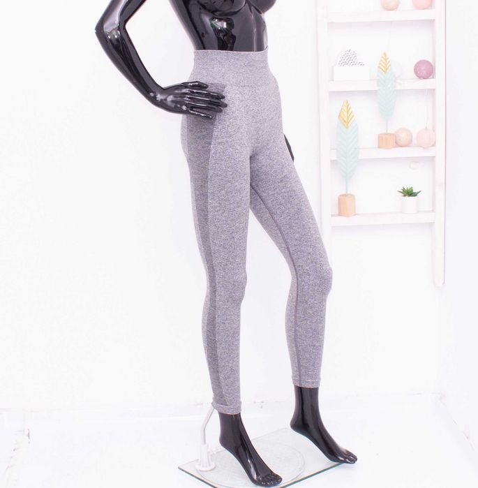 Gymshark оригинален клин сив висока талия безшевен за спорт и фитнес S