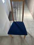 Set 6 scaune albastru cu maro