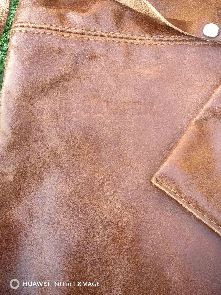 Jil Sander дамска чанта едтествена кожа
