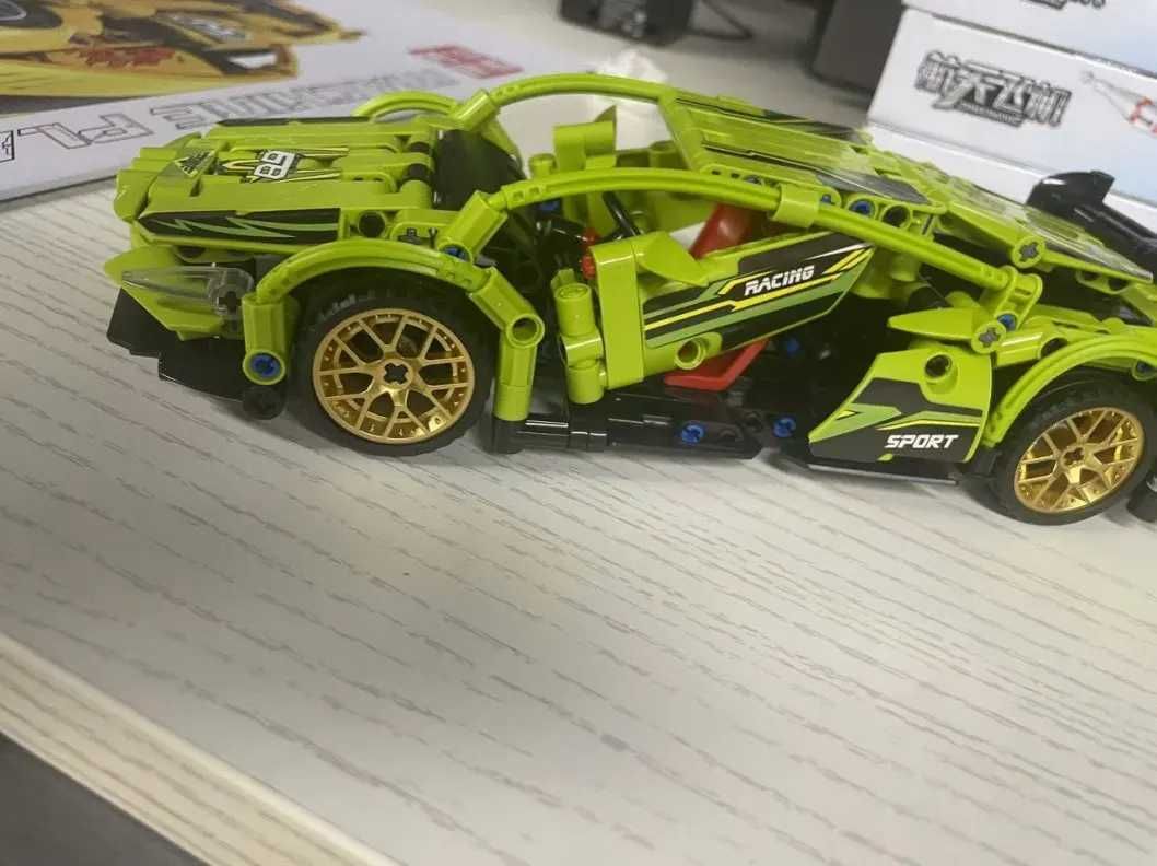 Joc construit SuperCar Pull Back 425 piese compatibil Lego