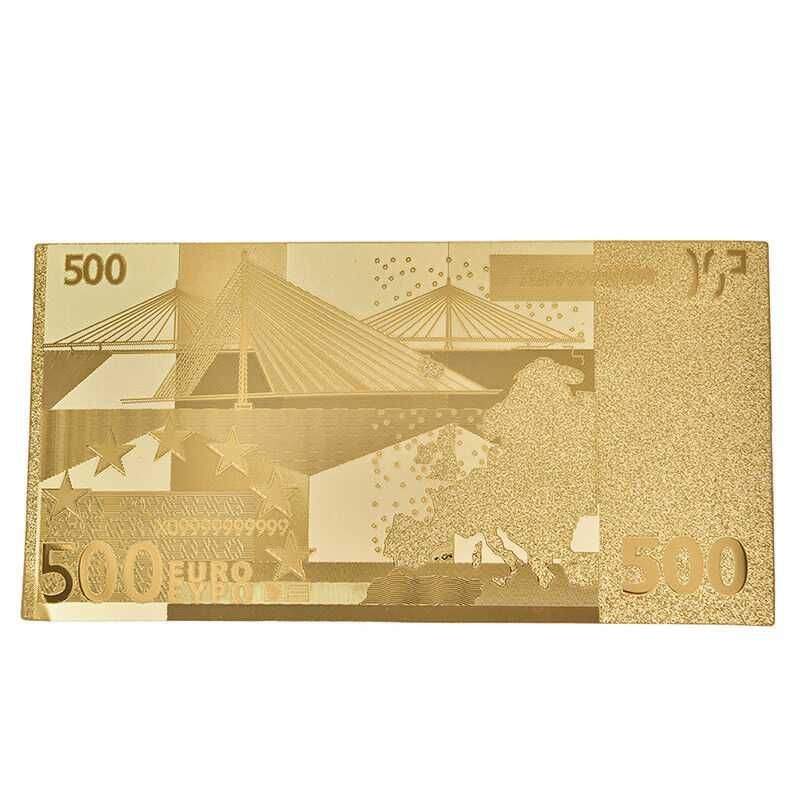 Set bancnote euro (reproduceri din carton aurit)