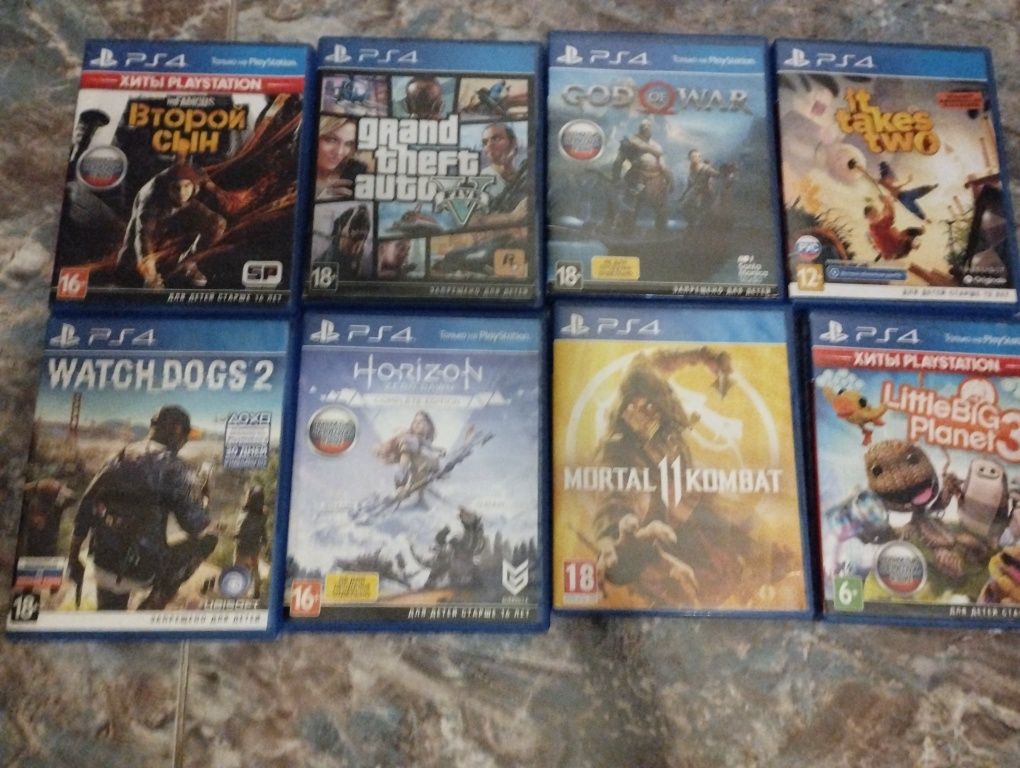 Продаются игры на пс 4