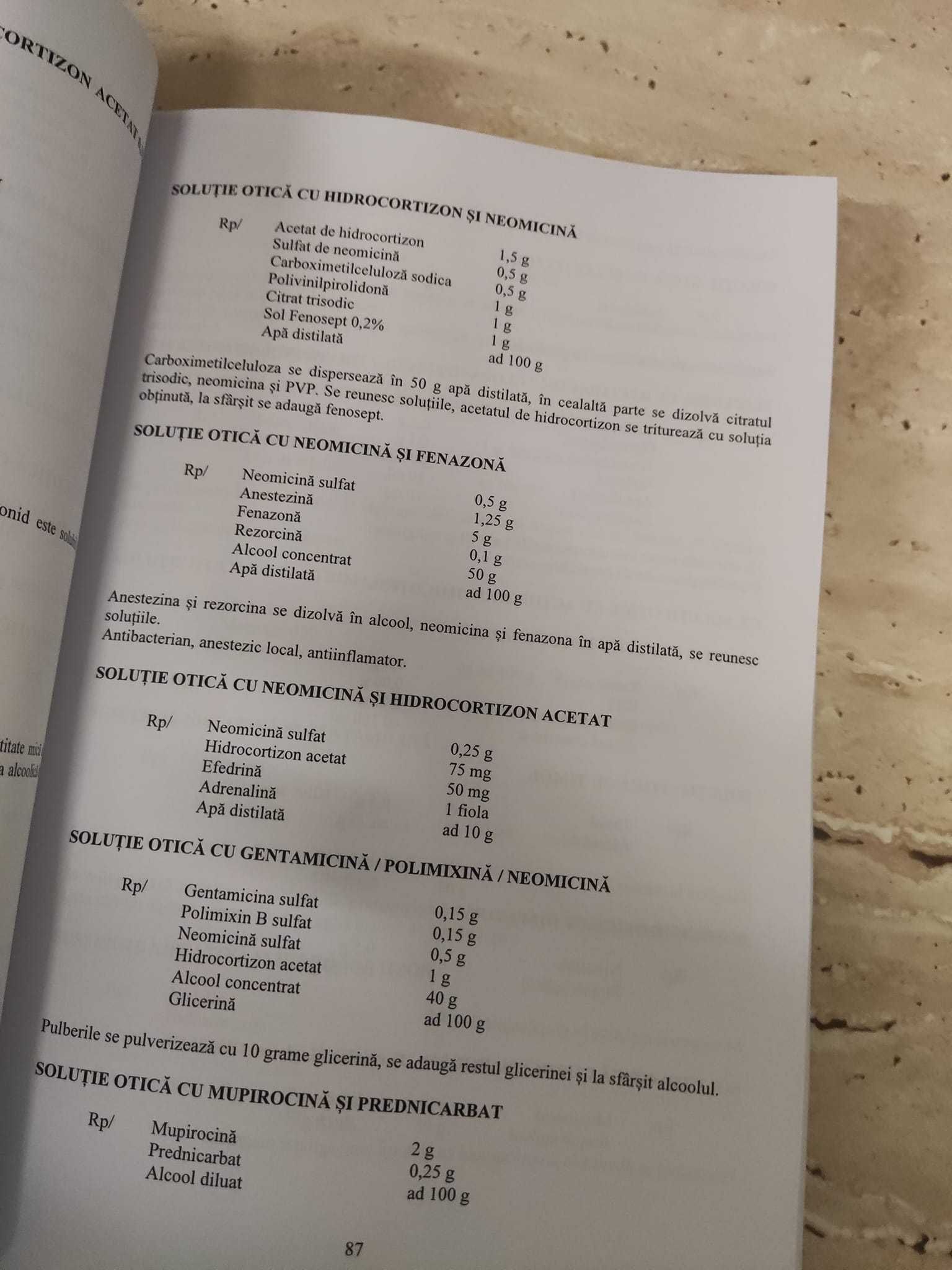 Retete magistrale folosite in practica farmaceutica