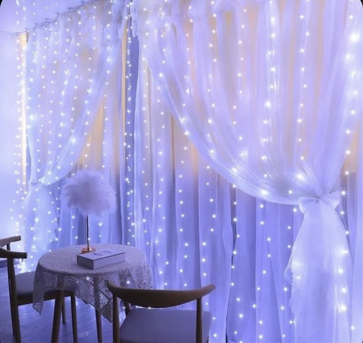 Штора гирлянда