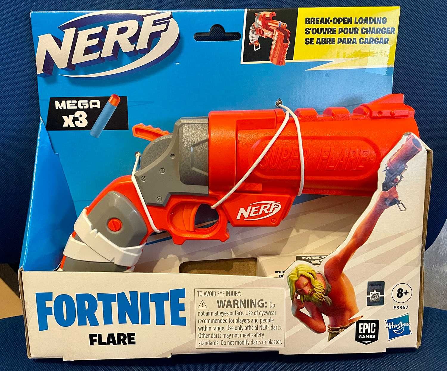 Nerf Fortnite Flare - Blaster Nerf Fortnite Flare, 3 proiectile - NOU