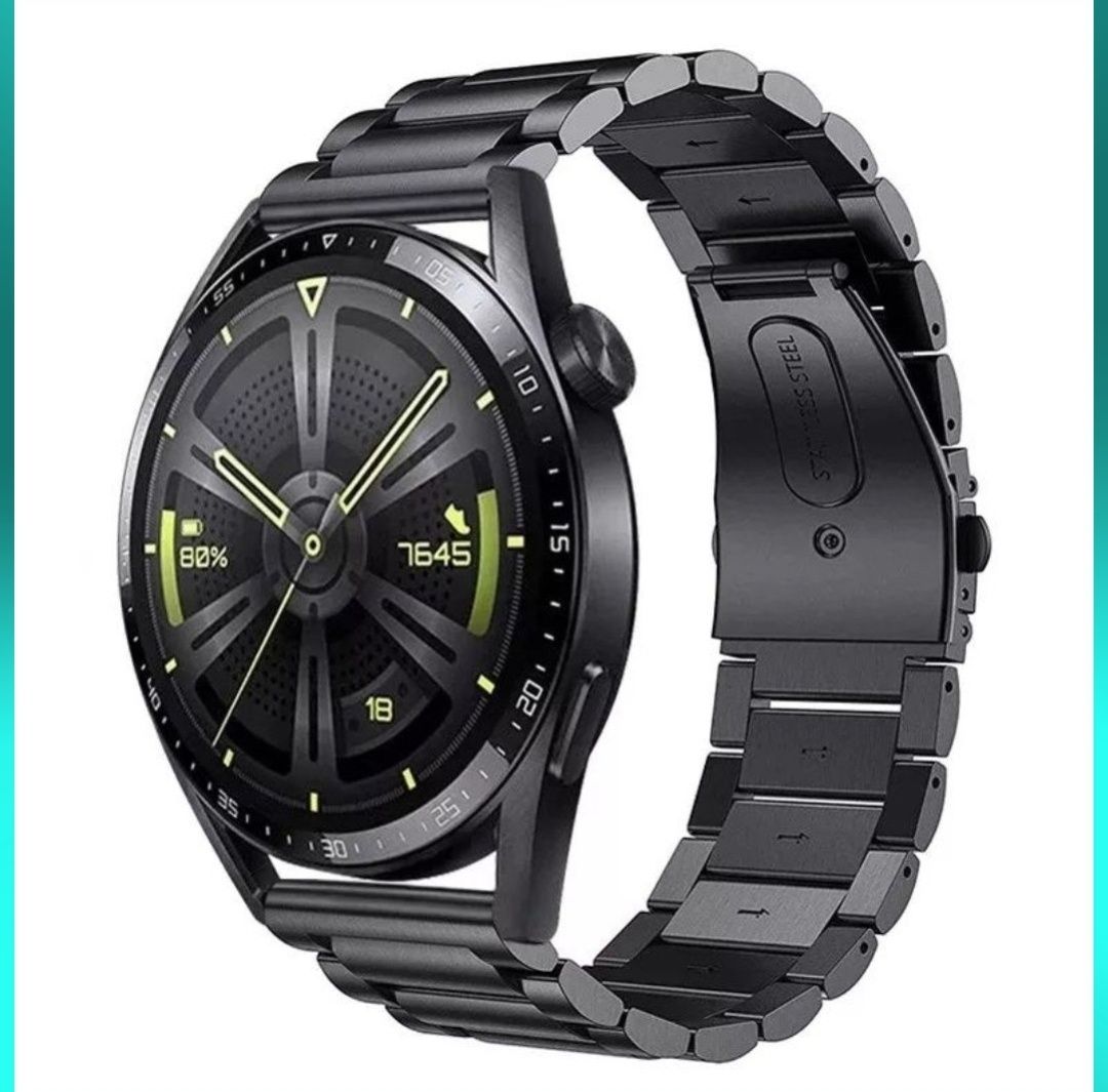 Метална Стоманена Верижка за часовник Huawei Watch GT3 GT4 GT5 Samsung