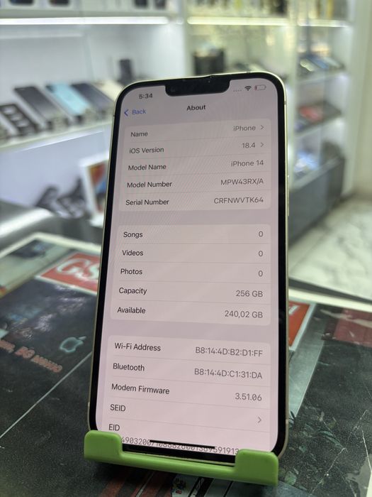 Iphone 14 256Gb white