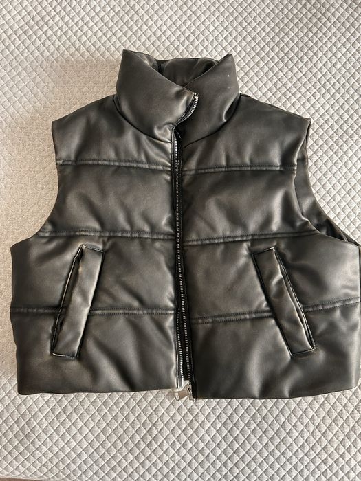 Къс кожен елек Зара размер ХС