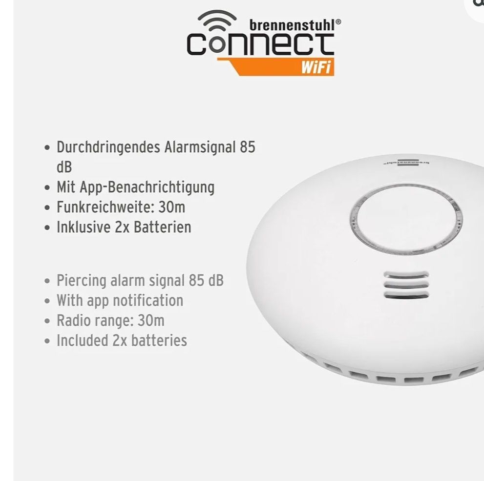 Detector de fum brennenstuhl®Connect Wifi