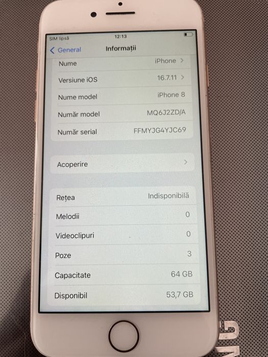 Vand iphone 8 64gb rosegold