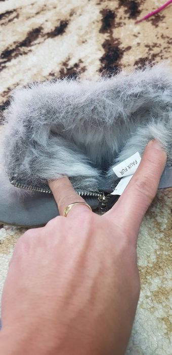 Ботушки 24 цикламени и 22 сиви