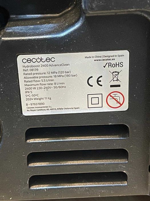 Aparat spalat presiune Cecotec HydroBoost 2400 AdvanceClean-defect