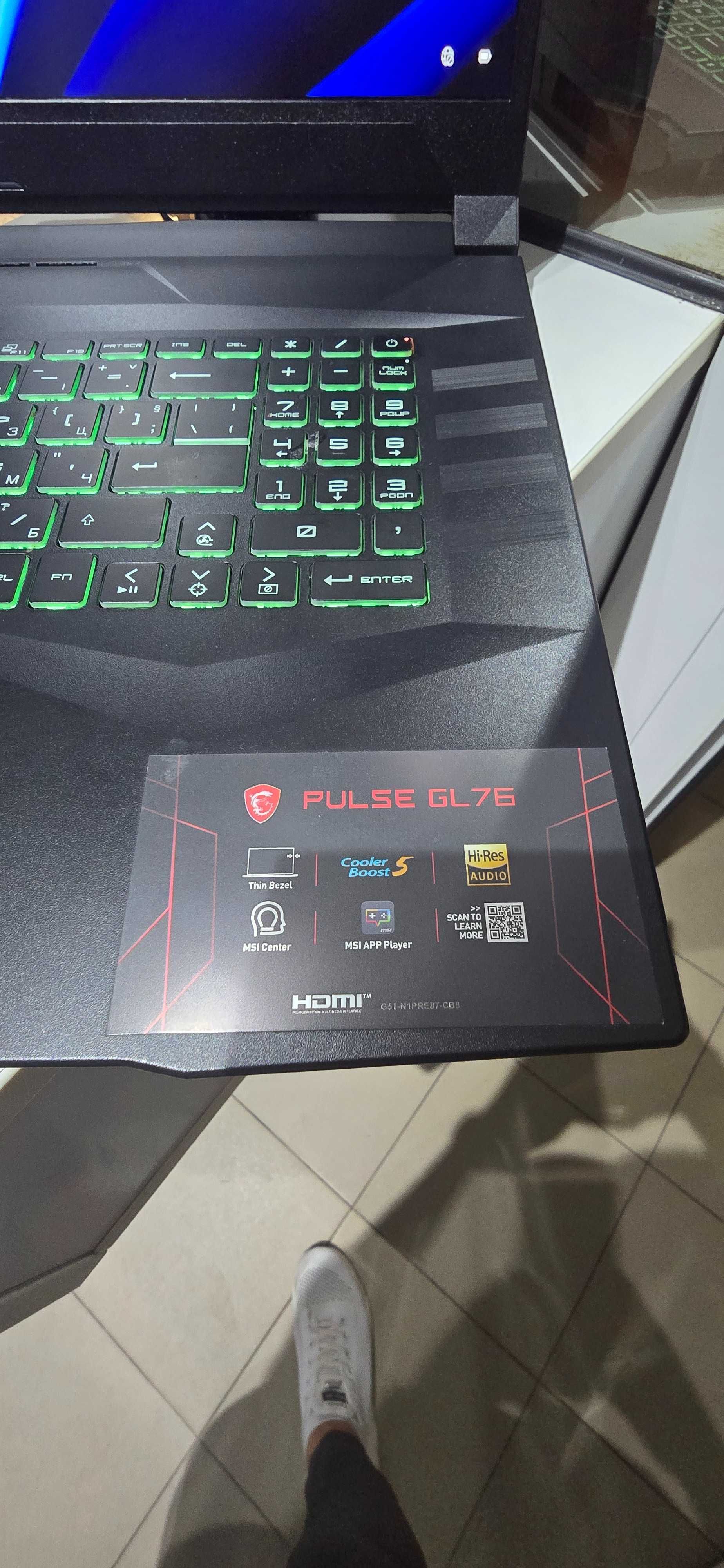 Gaming laptop MSI Pulse GL76 12UEK