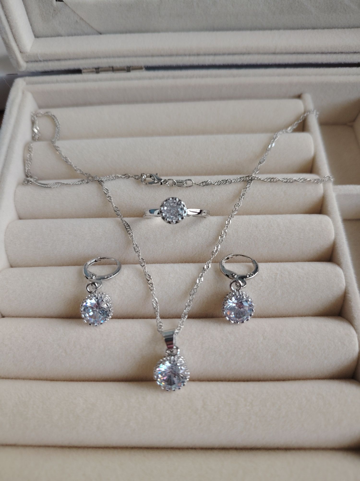 Set de bijuterii S925 cu zirconii size 7, 8