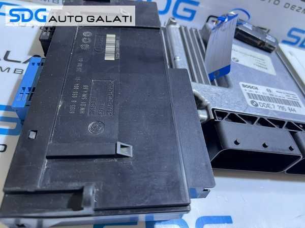 Kit Pornire ECU Calculator Motor Cip Cheie si Imobilizator BMW Seria 1 E81 E87 118 2.0D 121CP 2003 - 2010 Cod 0281011631 7795844 7796558 [L2798]