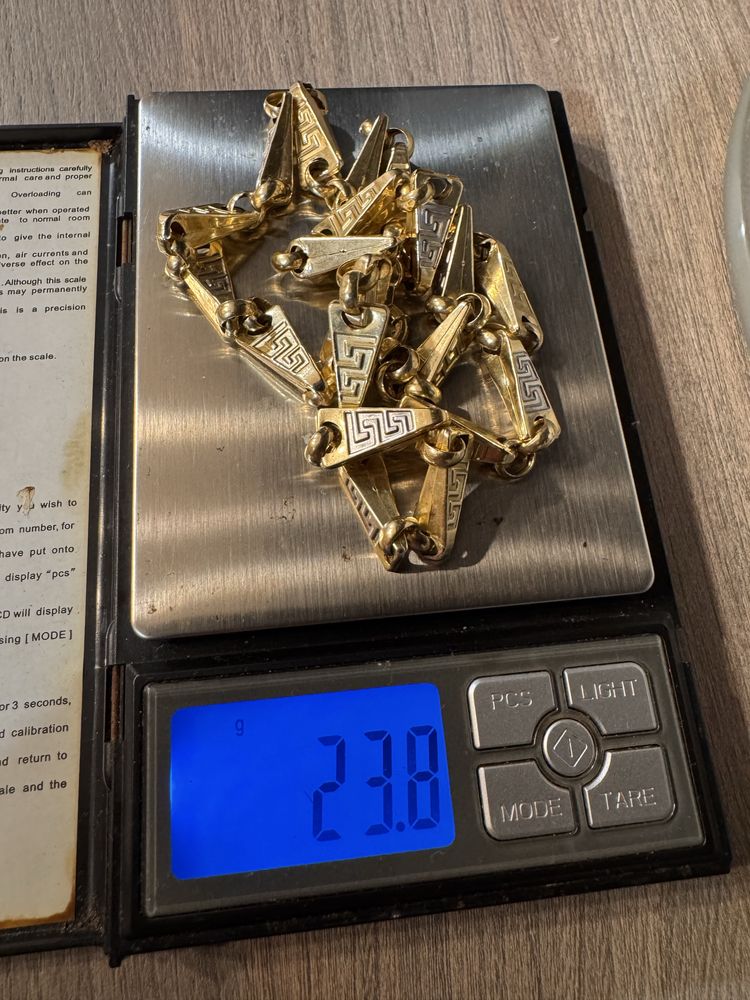Ланец злато 23.80гр  66.см