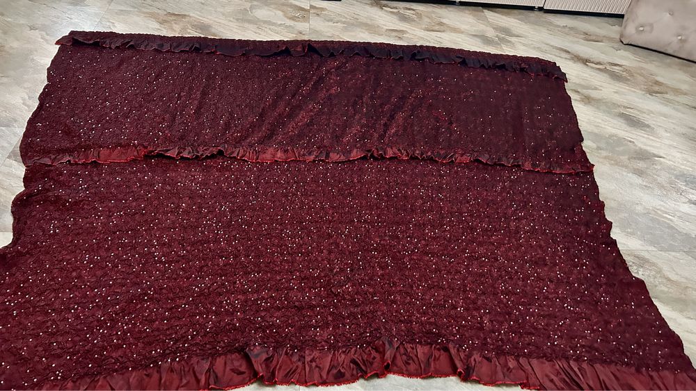 9 Draperii , culoare - potocaliu , mov , bordo