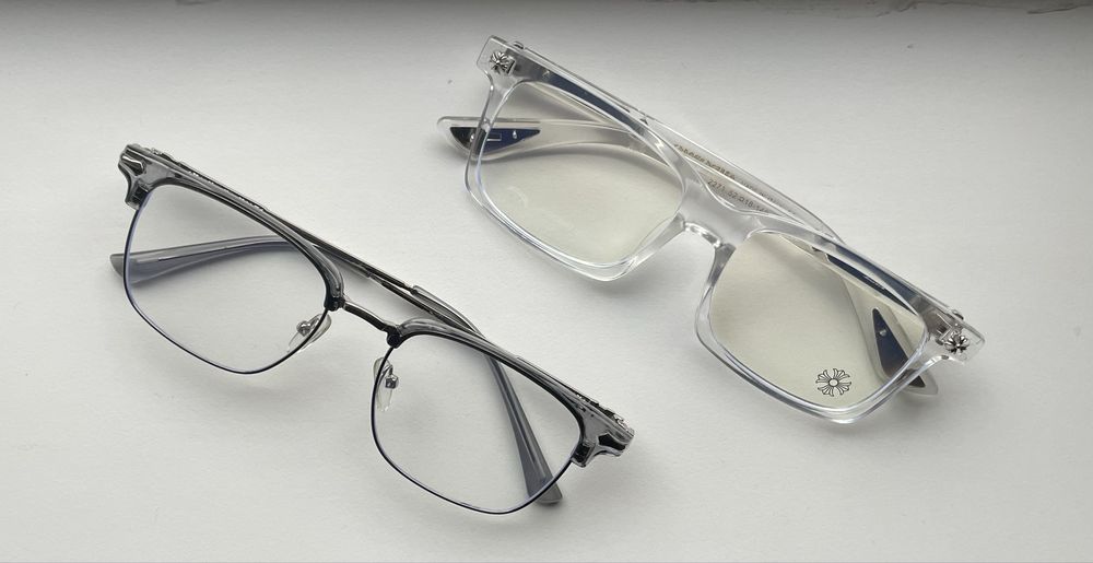 *NOU*Ochelari Chrome Hearts Argintii Transparenți Gri