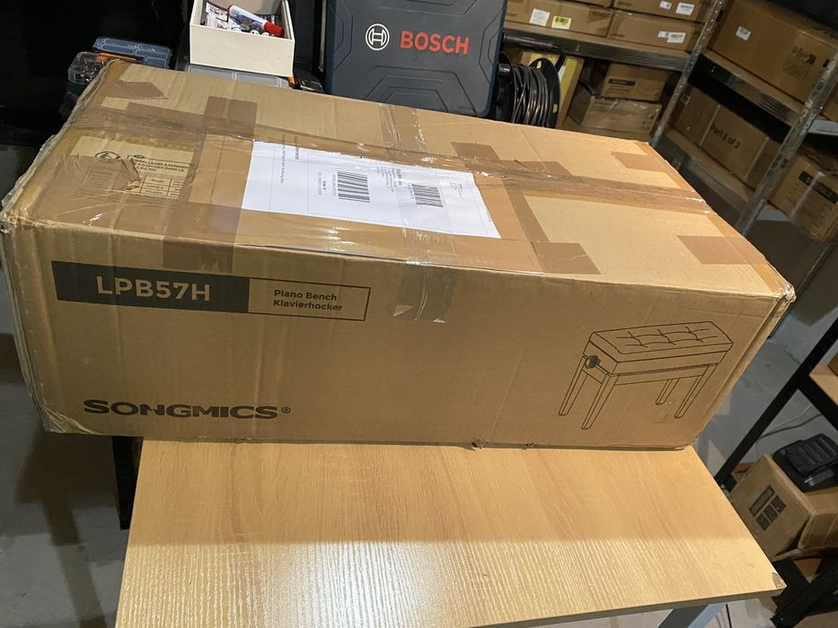 Пейка за пиано с регулируема височина SONGMICS