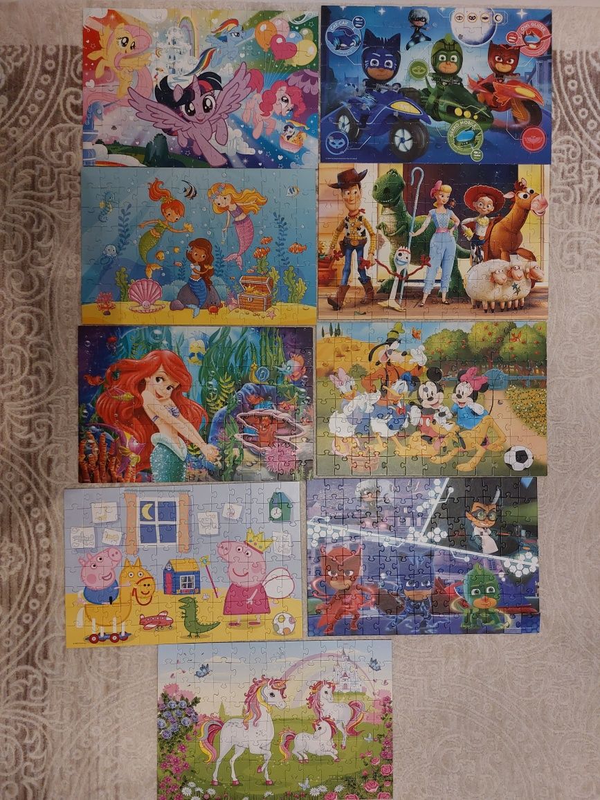 Puzzle Trefl 4in1,complete, Ariel, Eroi in pijama