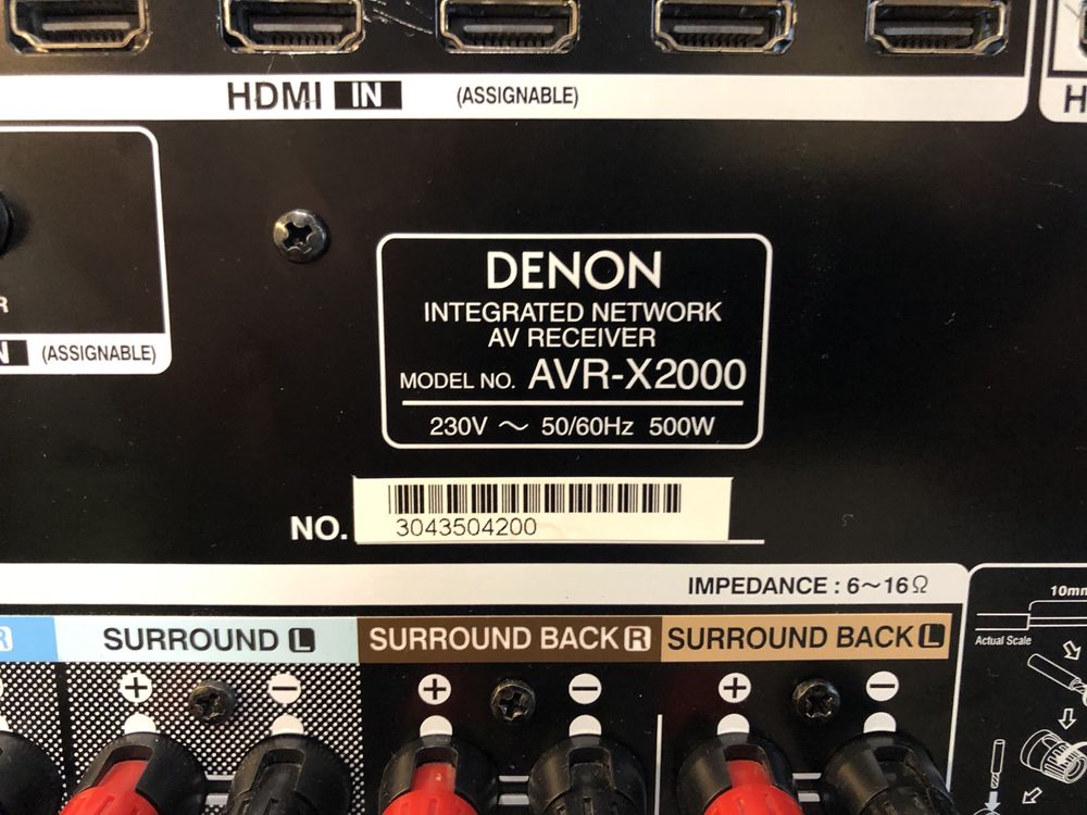 Denon AVR-X2000 resiver