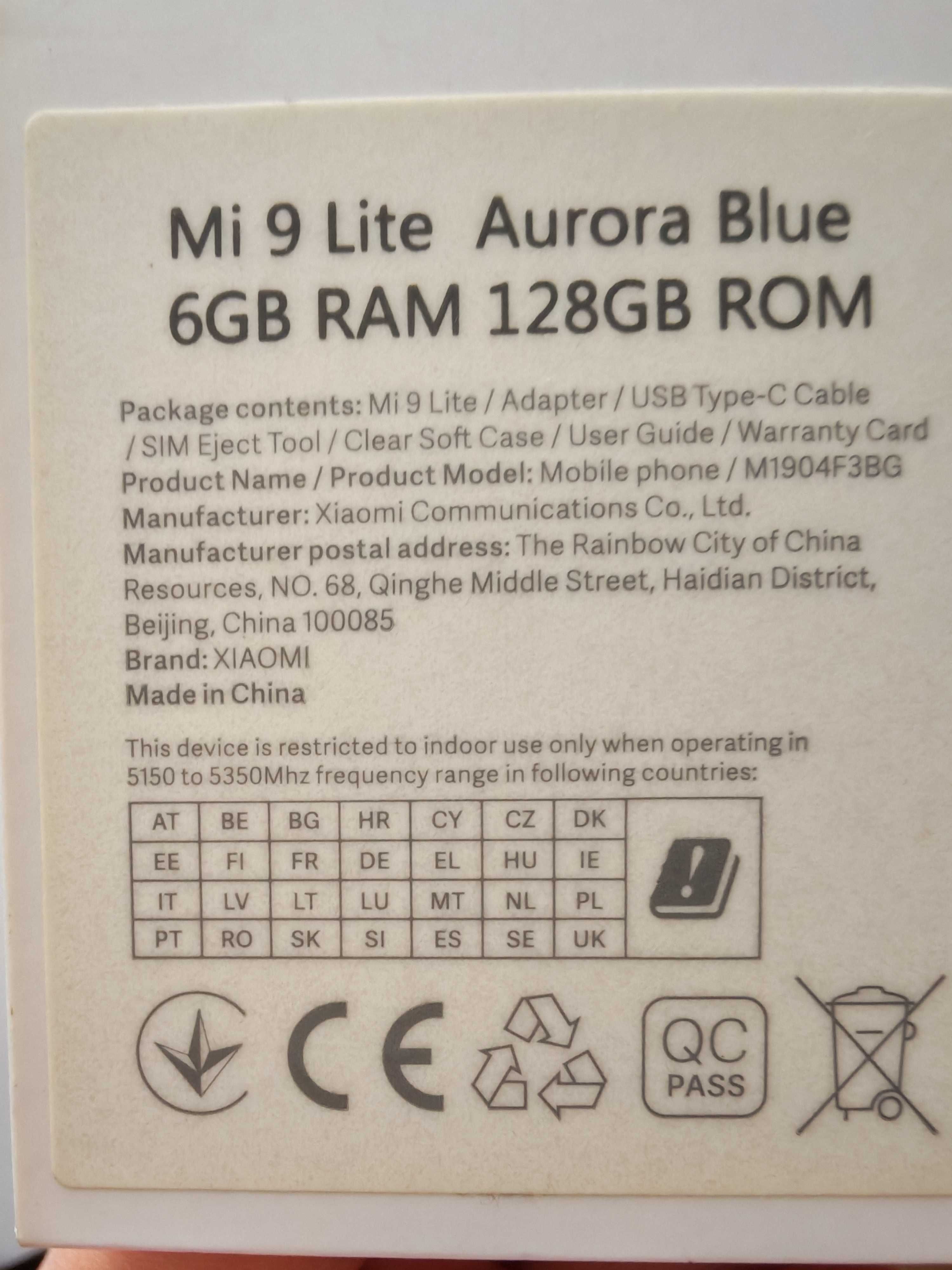 Телефон xiaomi mi 9 lite