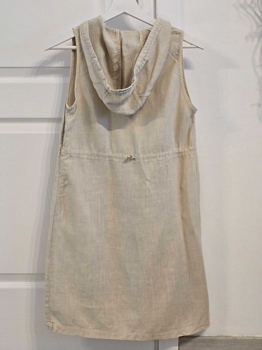 rochie in tip hanorac fără mâneci cu glugă