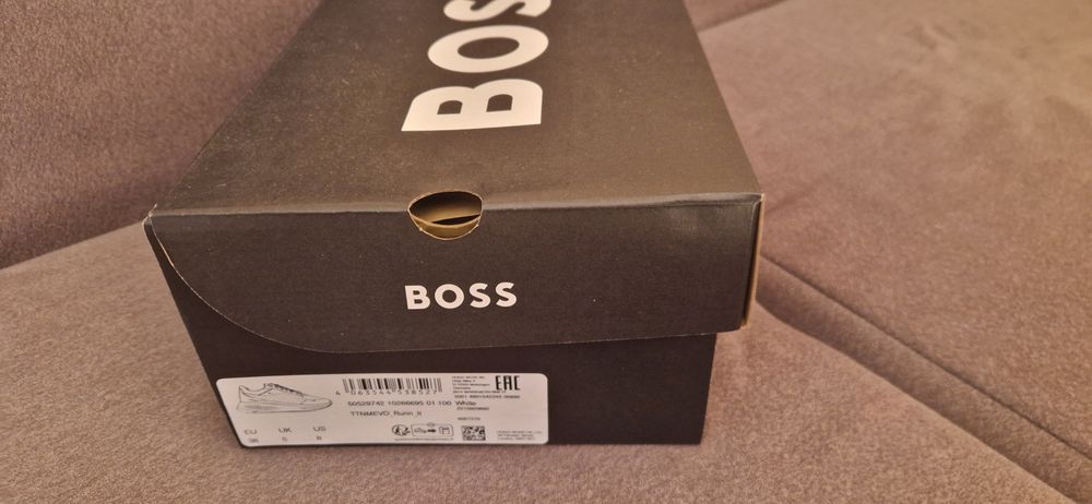 HUGO BOSS, бели дамски маратонки