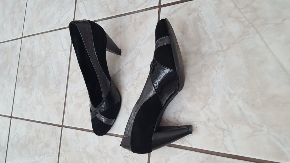 Pantofi negri de ocazie RICCO Shoes din piele naturală - noi