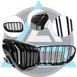 Бъбреци за BMW E92/E93 (2010-2013) черен гланц двойни