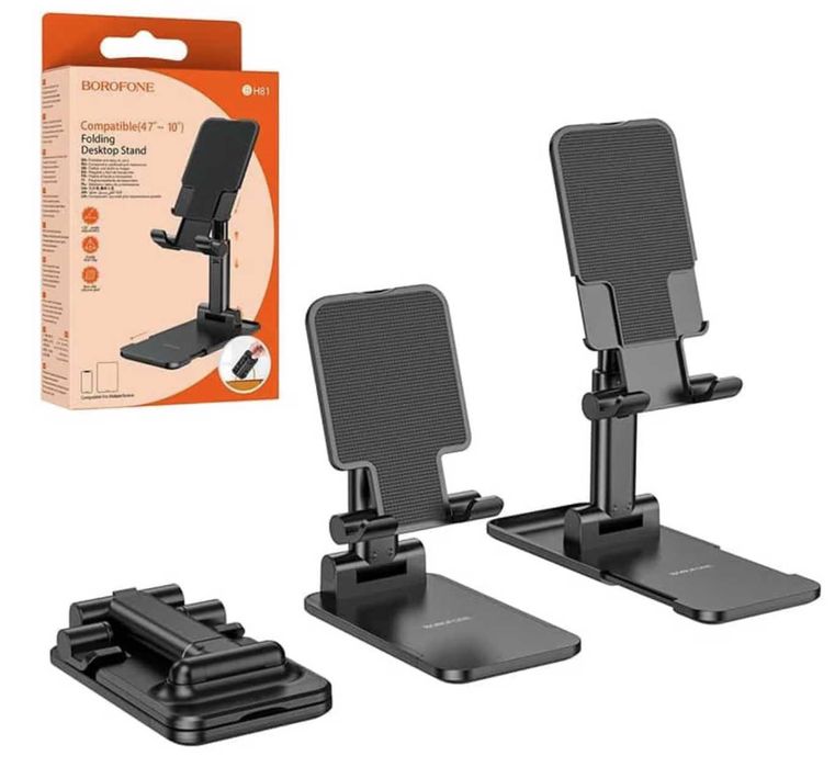Suport de birou pentru telefon sau tableta Borofone BH81 negru