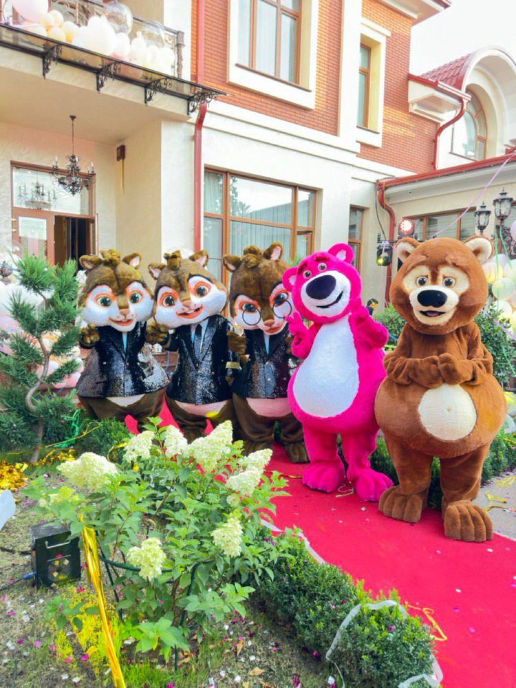 Ayiq Teddy quyon 70 dan ortiq animatorlar sizni xizmatizda