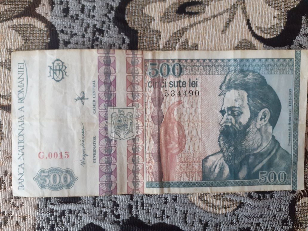 Bacnota 500 de lei,an 1992