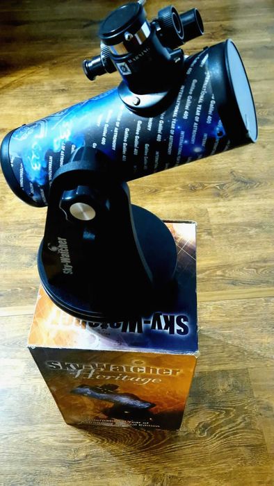 Telescop astronomic SKYWATCHER Heritage N76/300,in cutie ,aproape nou