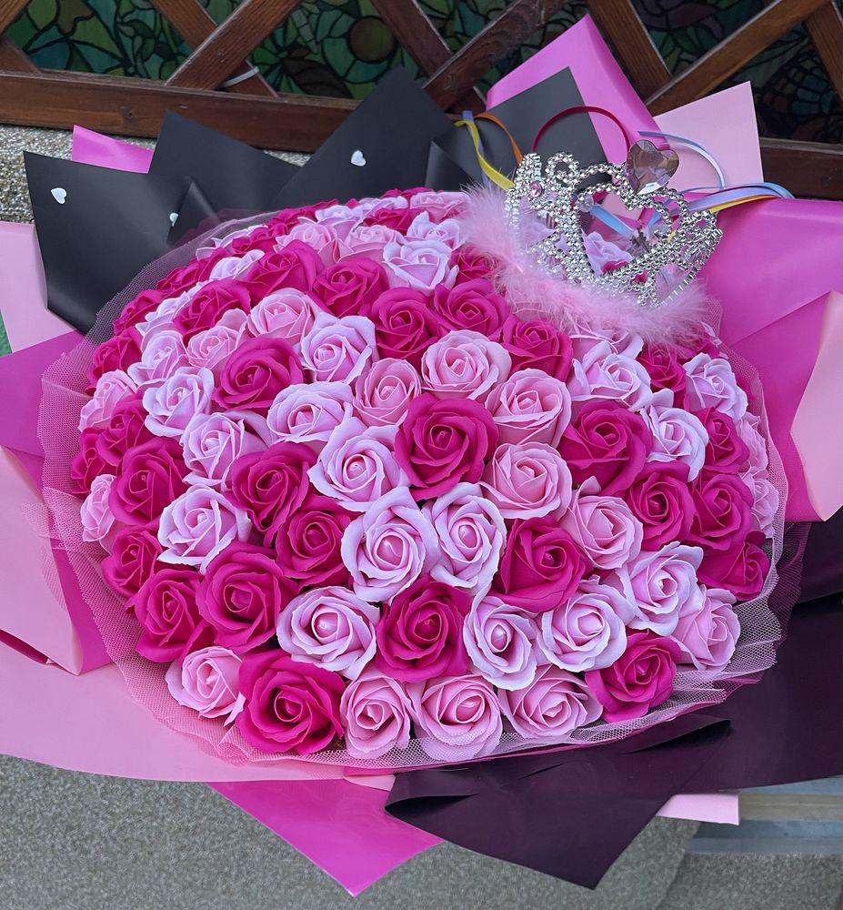 Buchet flori de sapun
