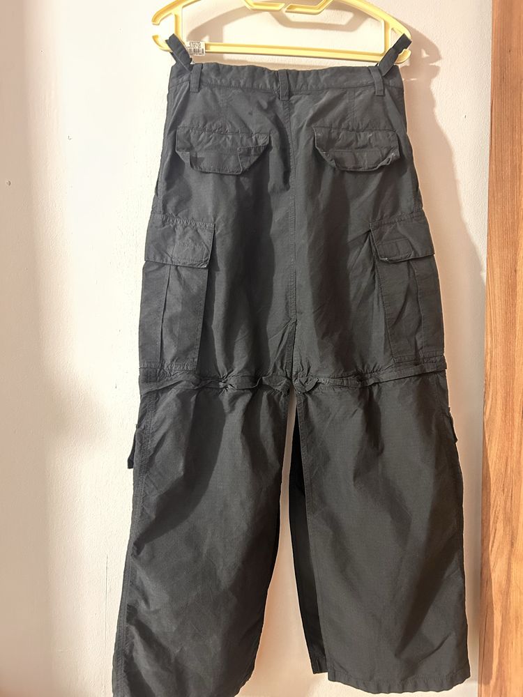 BALENCIAGA Fusta cargo ripstop din amestec de bumbac