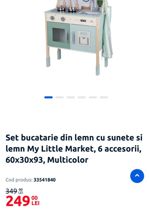 Bucatarie din lemn copii sigilata noua