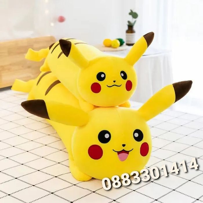 Пикачу Покемон Дълъг 50см Възглавница Стопер