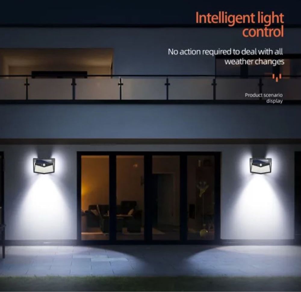 Set 3 Lampi LED solare cu senzor 5m – se lipește oriunde!