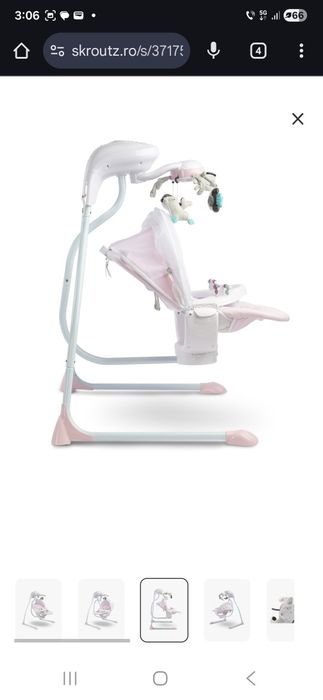 Vand leagan bebe Caretero Raffi nou sustine pana la 12kg