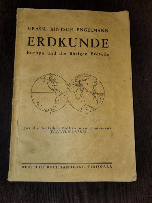 Vand manual de geografie 1936 in limba germana