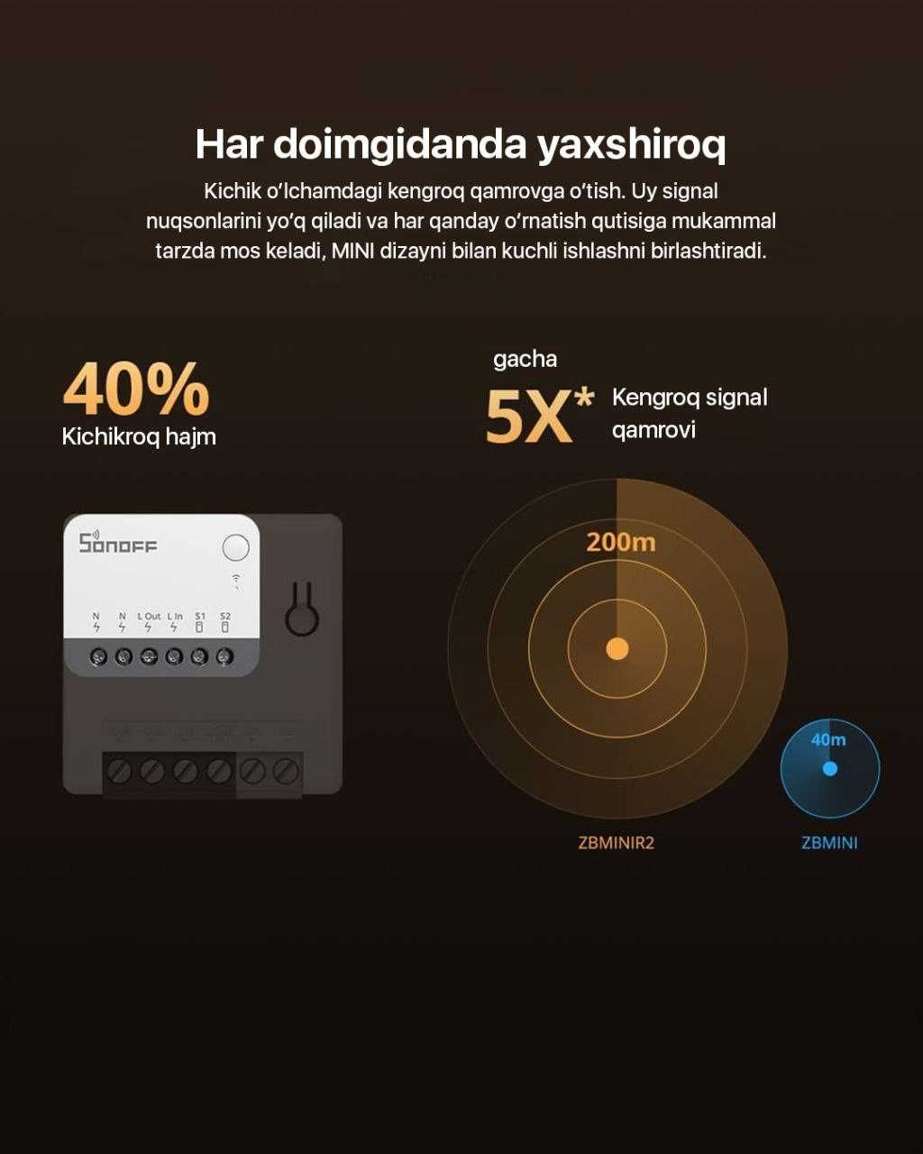 Sonoff ZBMINIR2    l     Товары для умного дома