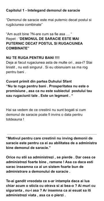 E-book „Învingând demonul de sărăcie” – Uebert Angel